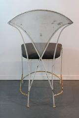 Set of Four Mid-Century Sculptural Iron Chairs