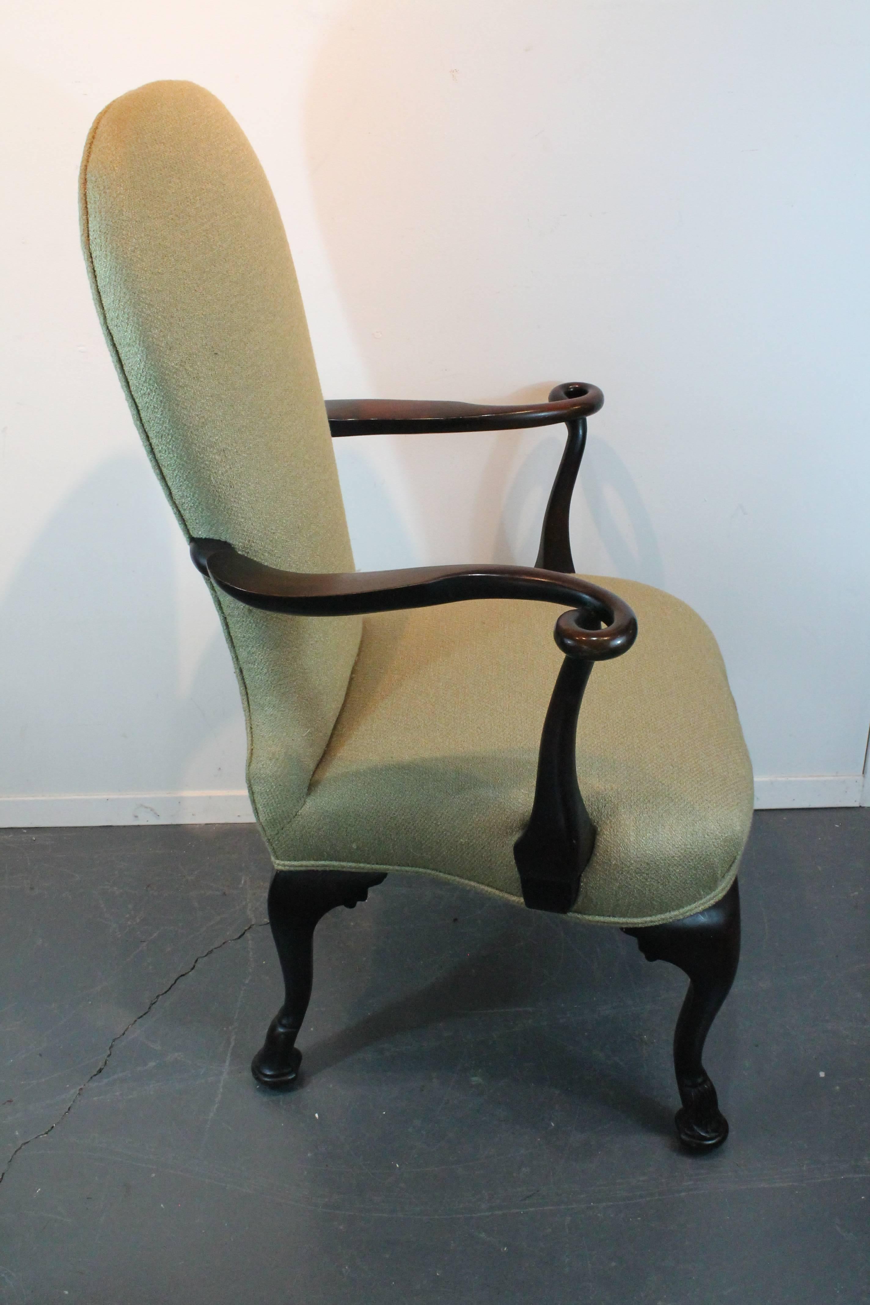 Pair of 19th Century Remarkable Carved Loop Armchairs In Excellent Condition In 3 Oaks, MI