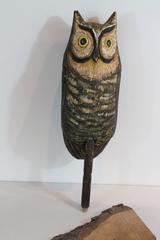 Folk Art Owl Decoy