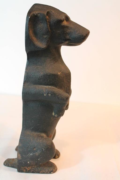 Cast Iron Dog Doorstop at 1stDibs