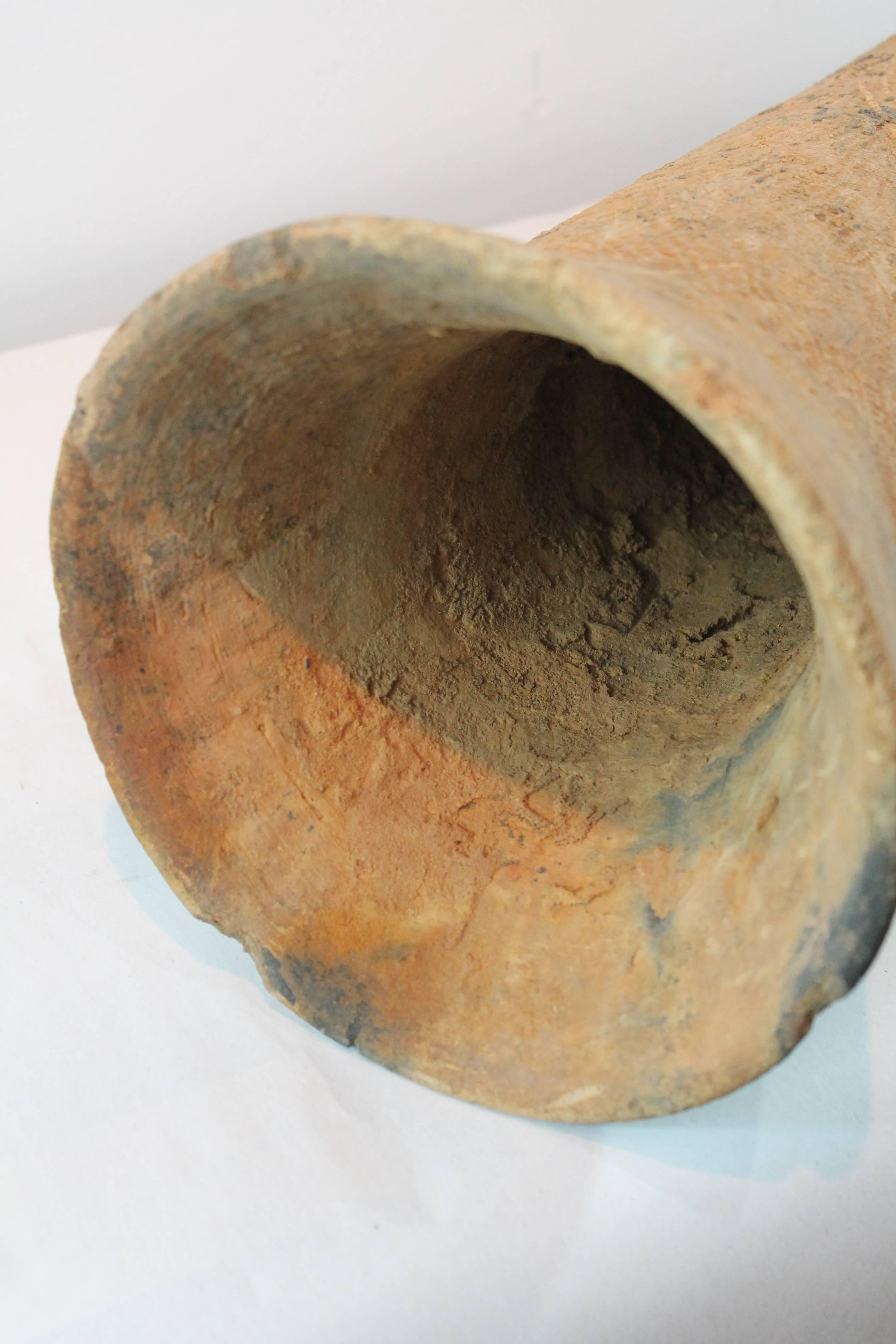 Incized Terracotta Bura Phallic Funerary Vessel For Sale 4