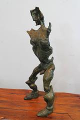 Bronze Mid-Century Abstracted Nude Sculpture