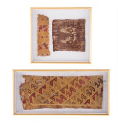 Two Framed Pre-Columbian Textiles
