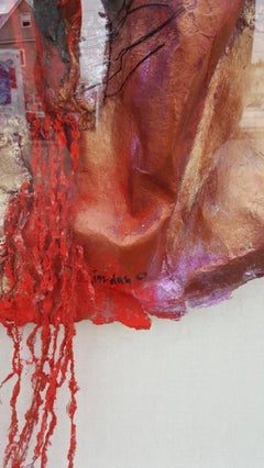 Joan Giordano Mixed-Media auf gegossenem Papier „Opus II“