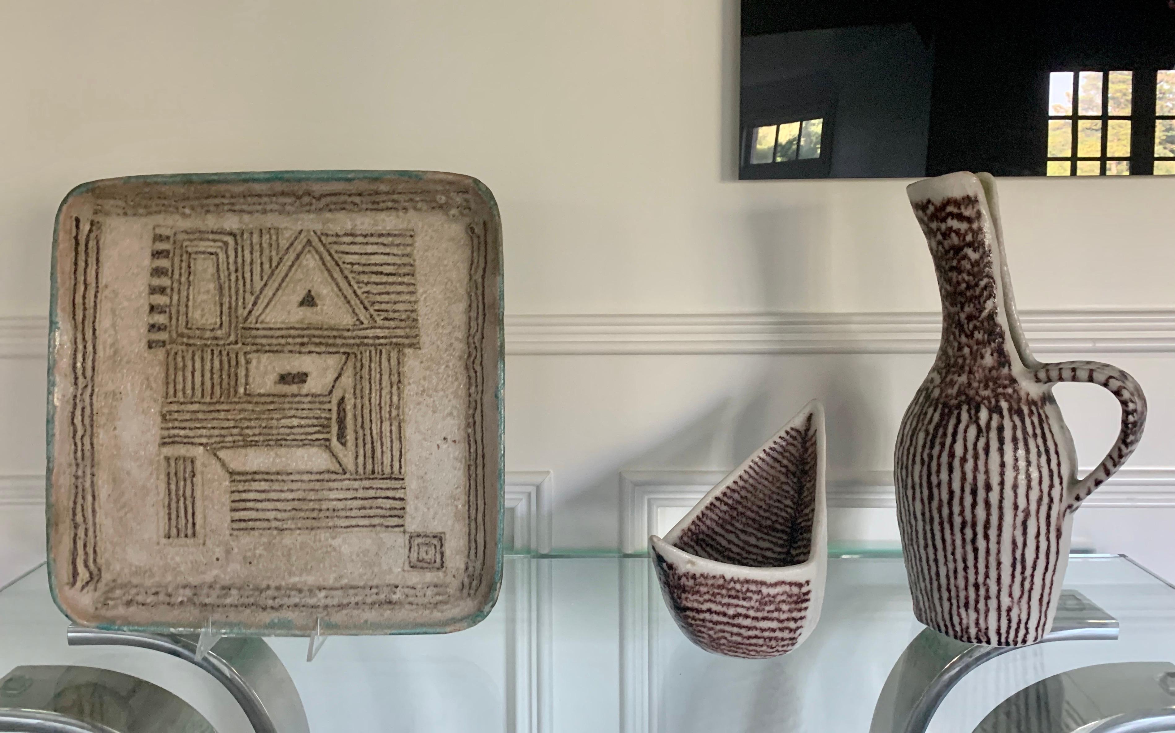 Brocca scultorea in ceramica italiana di Guido Gambone in vendita 1