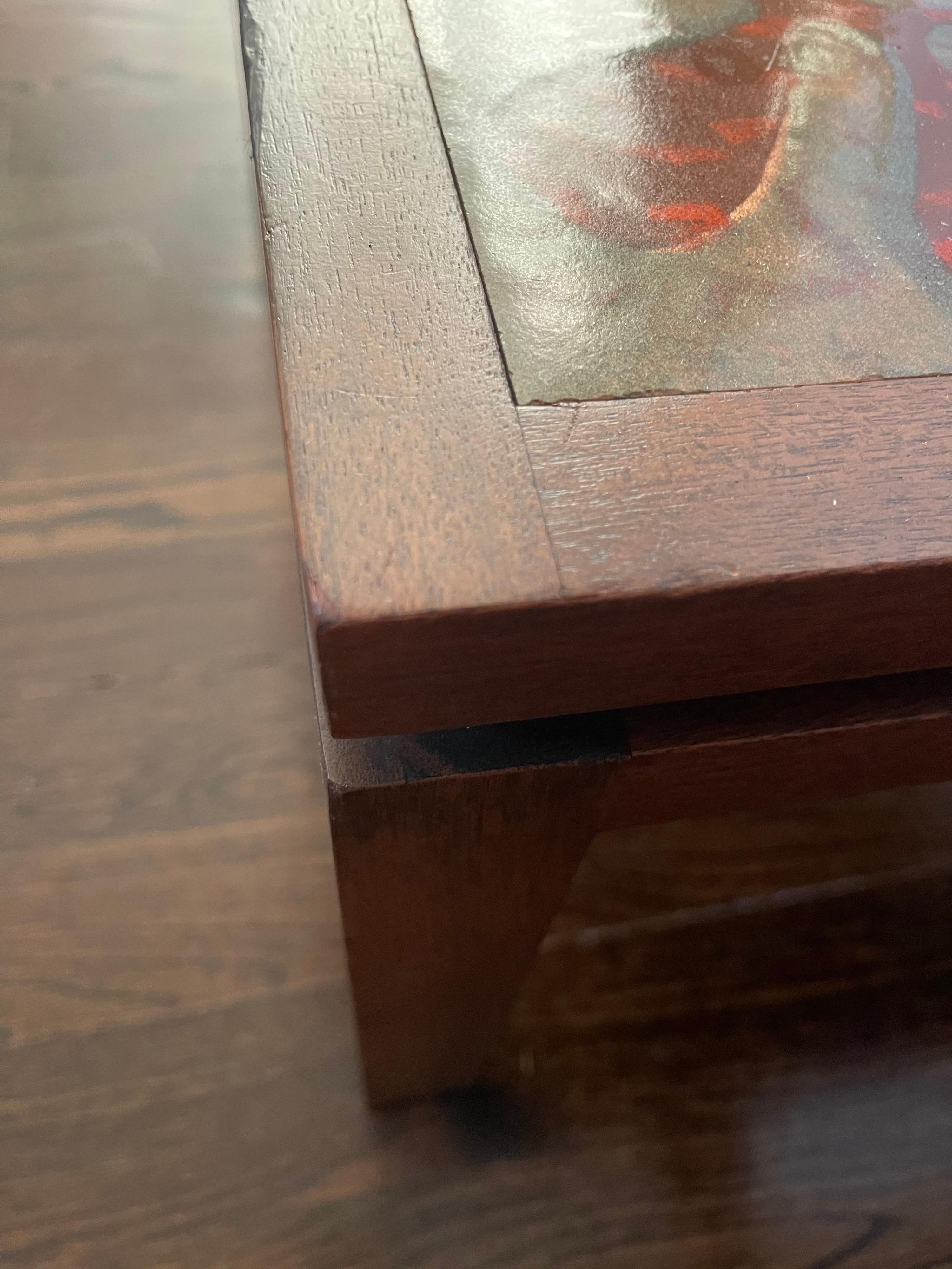 Rare Table with Enamel Copper Top by Harvey Probber 2