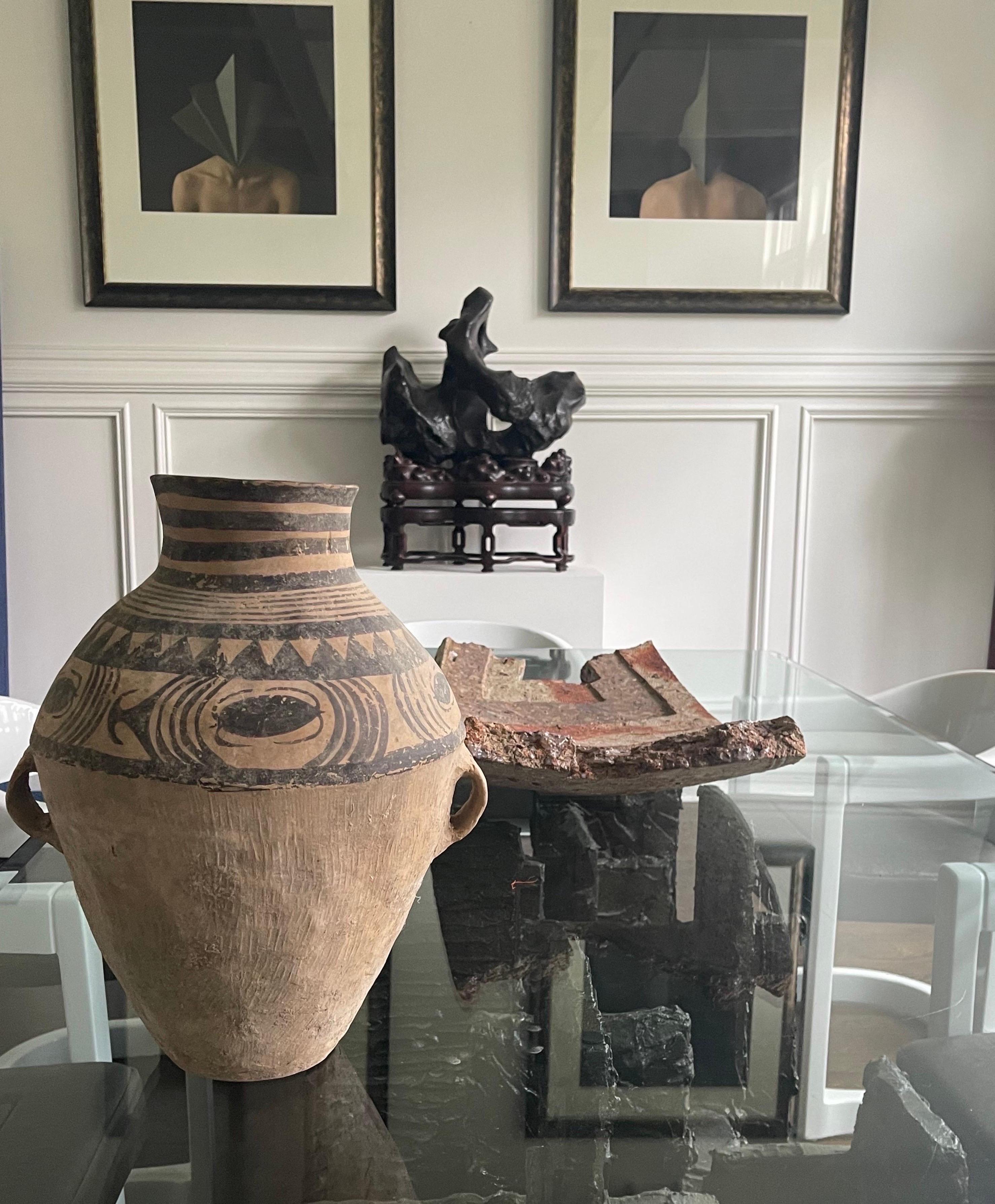 Pot en poterie peinte néo-lithique chinoise 9