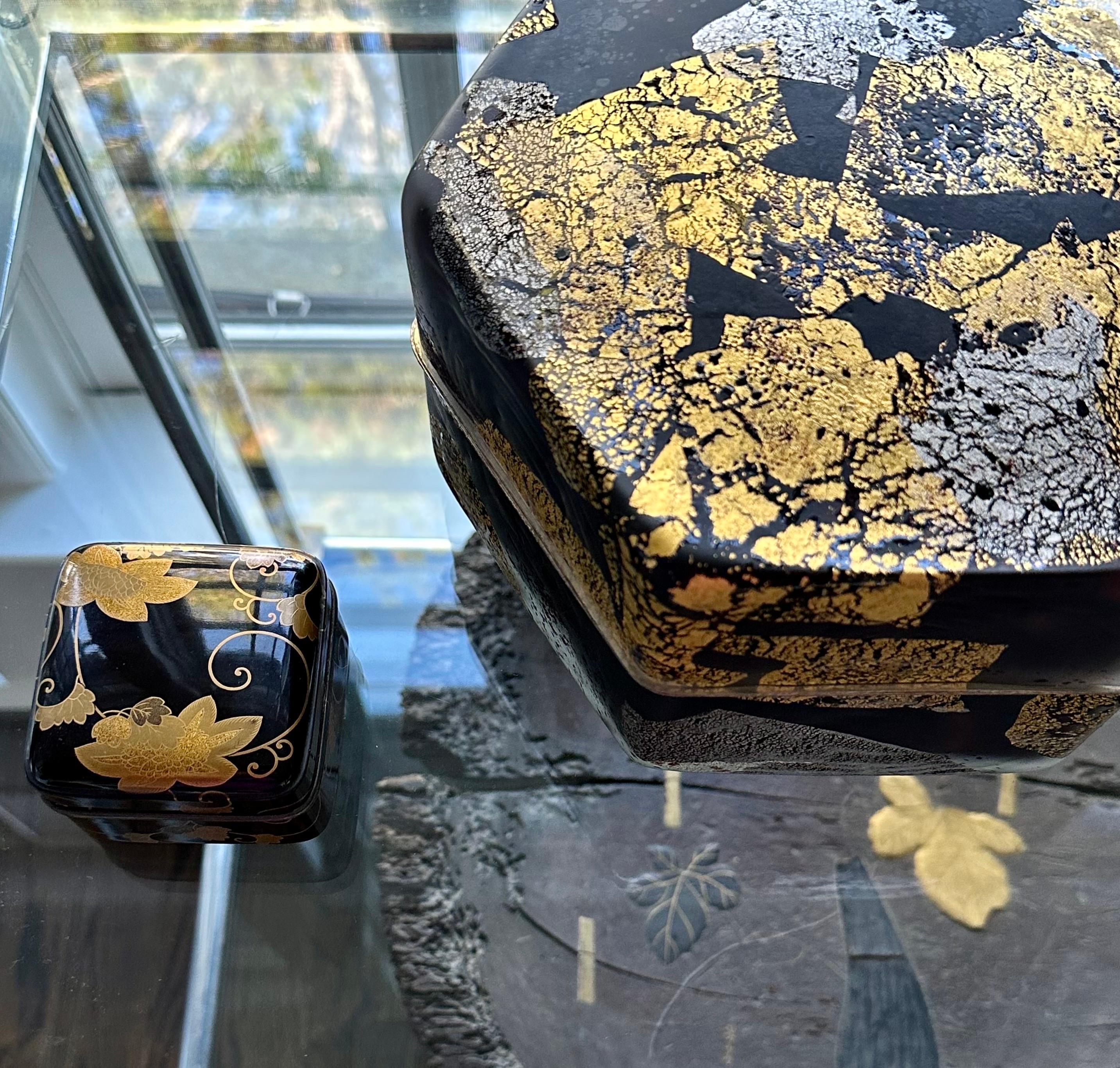 Large Japanese Kazaribako Glass Box Ancient Captial Kyohei Fujita For Sale 11