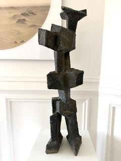 Unique Welded Bronze Sculpture Rare Figurative Form Harry Bertoia