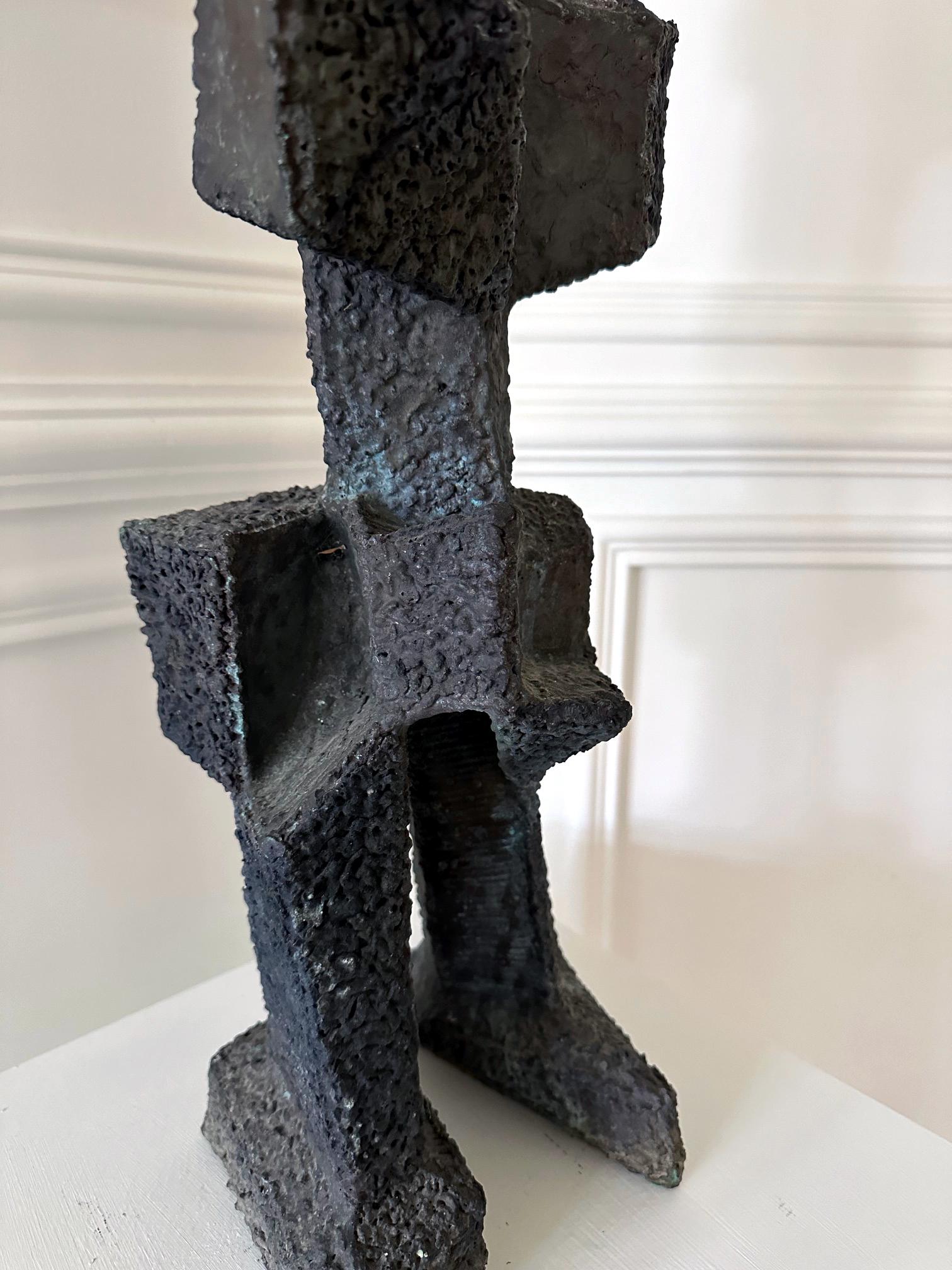 Einzigartige Skulptur aus geschweißter Bronze, seltene figurative Form, Harry Bertoia im Zustand „Gut“ im Angebot in Atlanta, GA