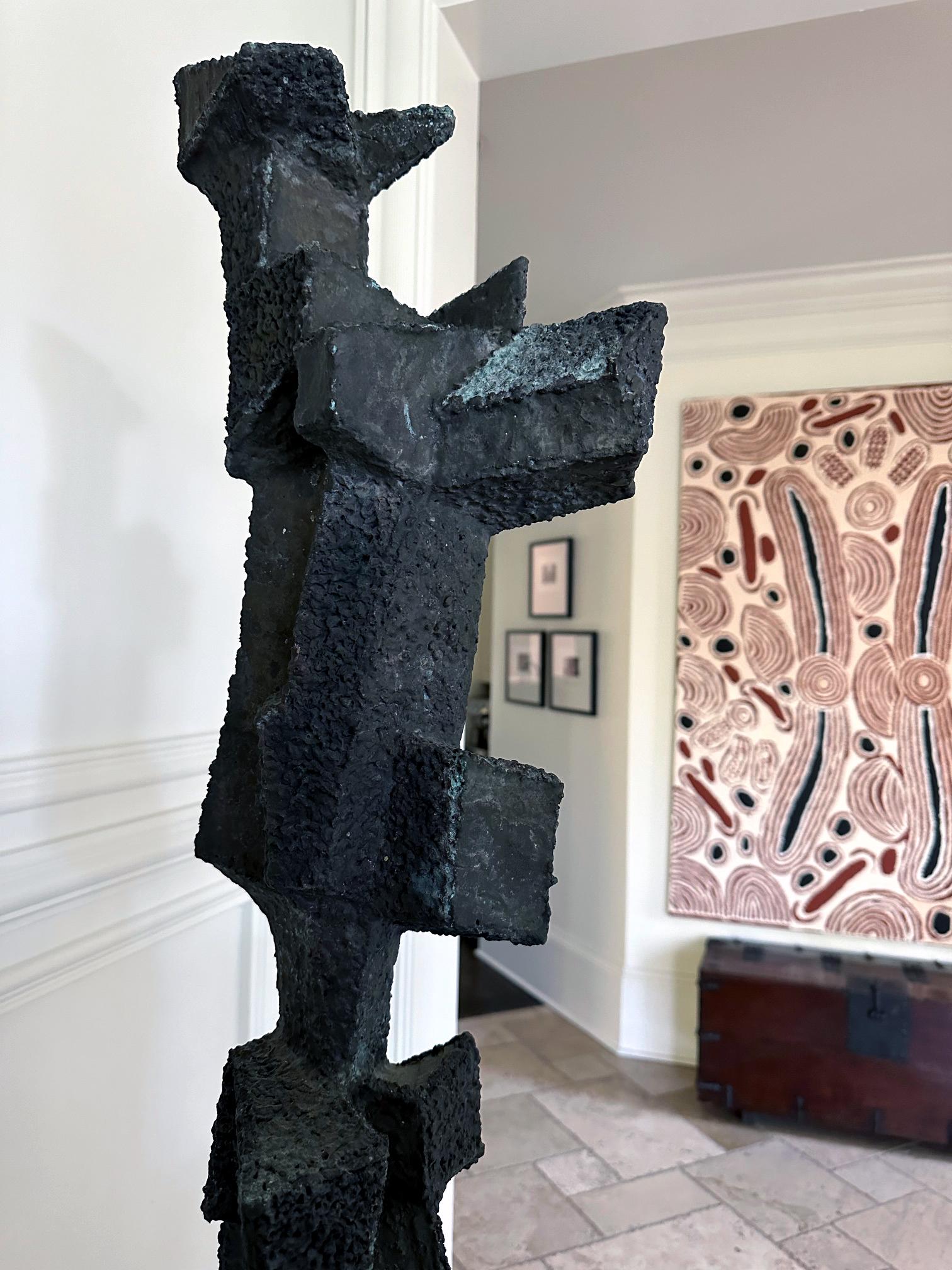 Einzigartige Skulptur aus geschweißter Bronze, seltene figurative Form, Harry Bertoia im Angebot 4