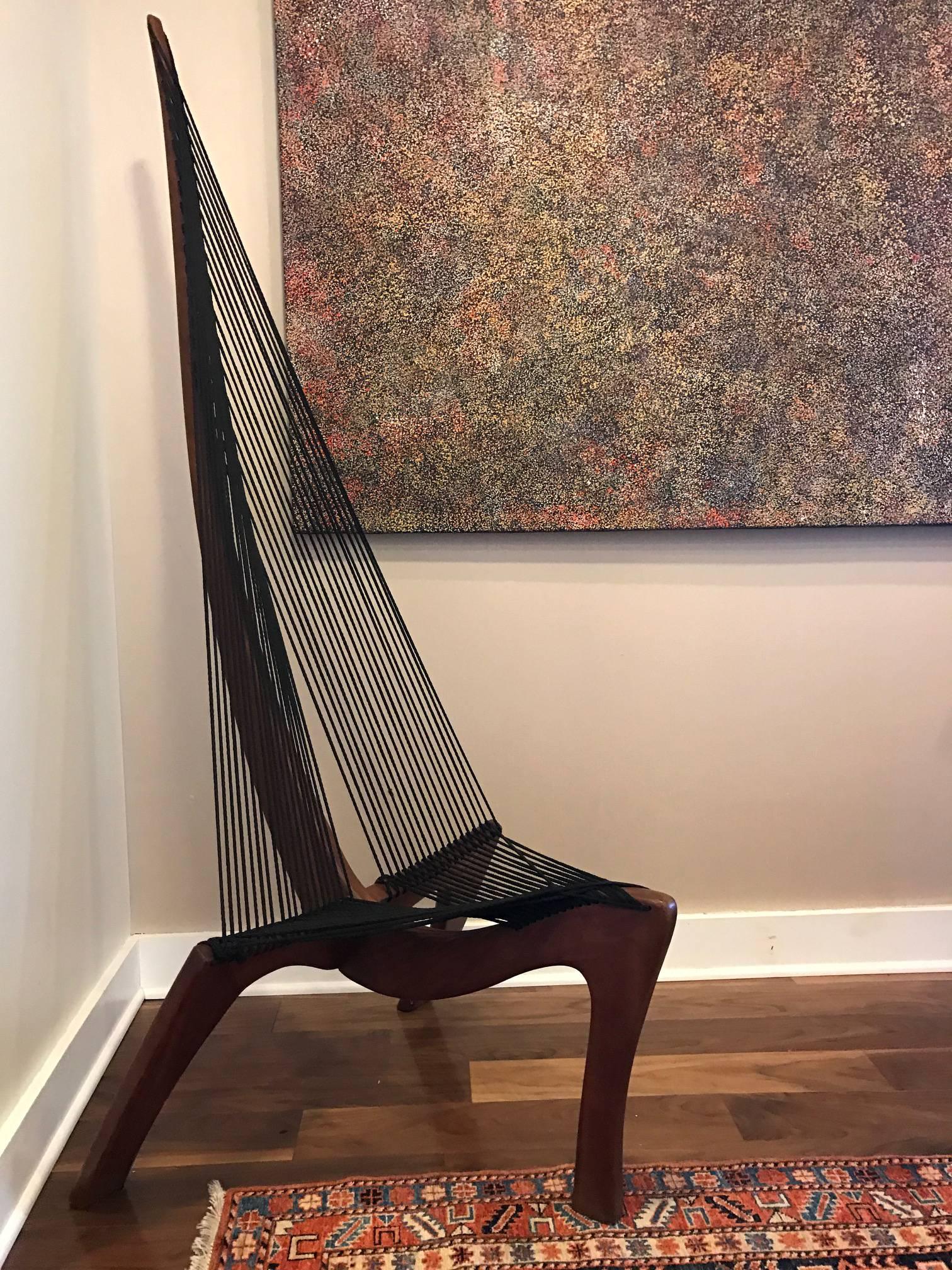 Mid-Century moderno Sedia ad arpa attribuita a Jorgen Hovelskov in vendita
