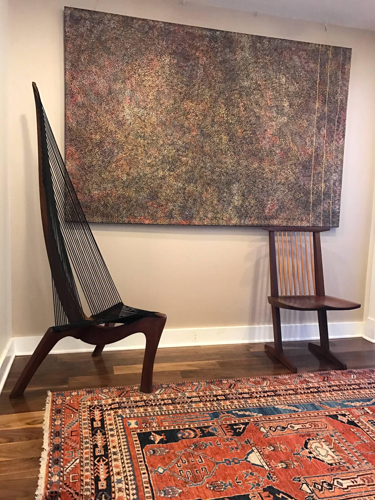 Noyer Chaise Harp attribuée à Jorgen Hovelskov en vente