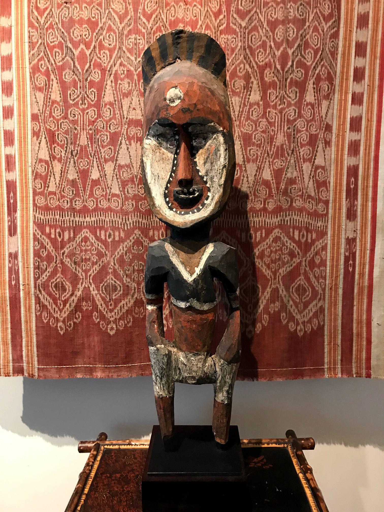 19th Century Antique Ikat Pua from Borneo Indonesia For Sale