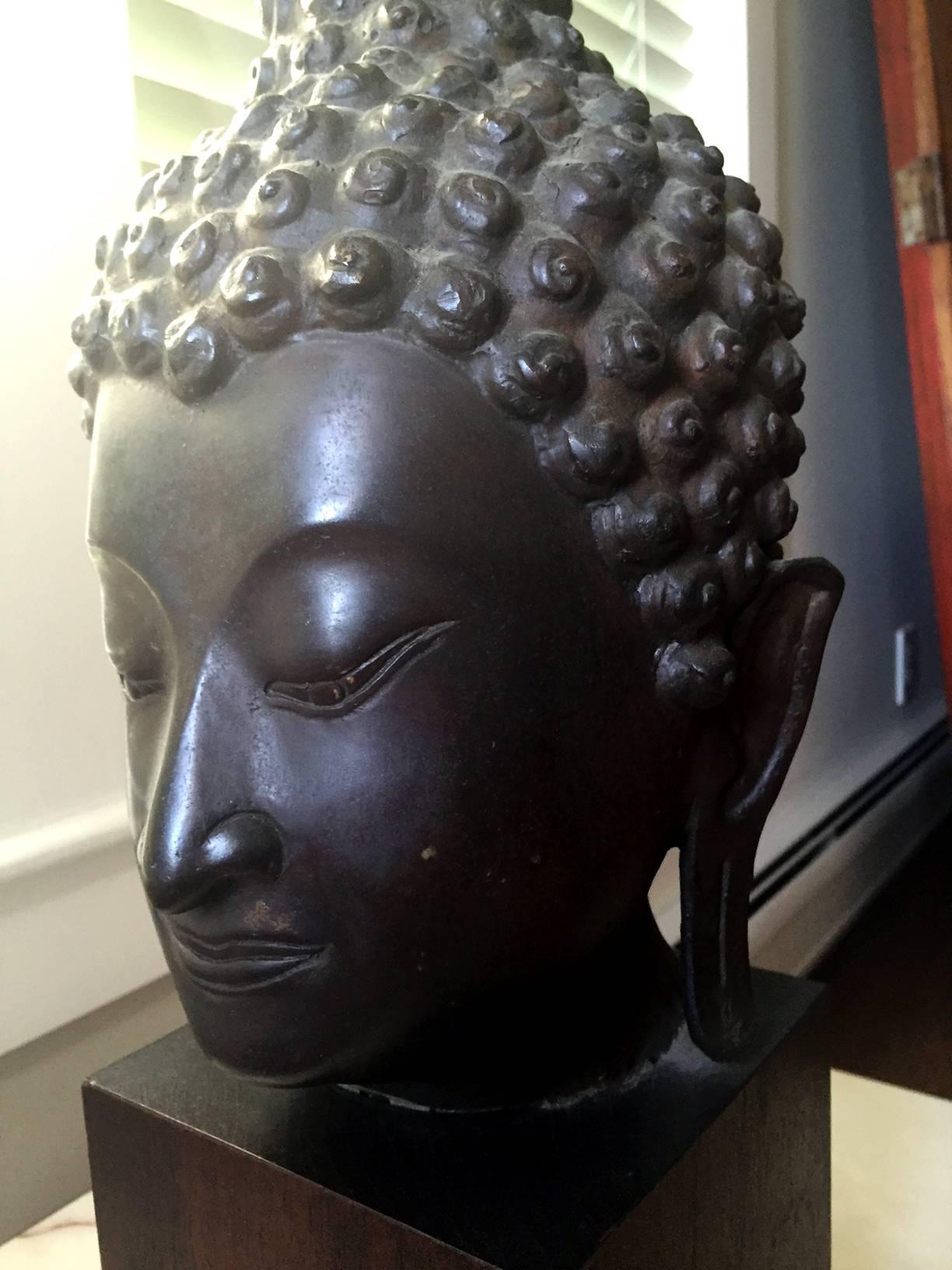 Other Bronze Buddha Head from Northern Thailand