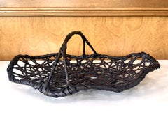 Large Japanese Bamboo Morikago Basket by Torii Ippo