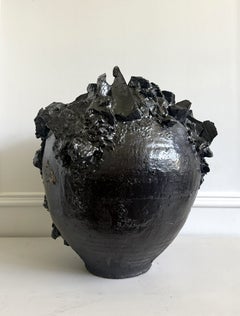Large Contemporary Ceramic Moon Jar by Akiko Hirai