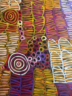 Peinture aborigène australienne contemporaine de Minnie Pwerle