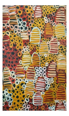 Peinture aborigène australienne contemporaine de Minnie Pwerle