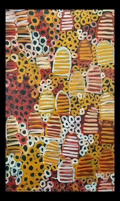 Peinture aborigène australienne contemporaine de Minnie Pwerle