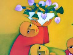 Modernistisches Gemälde der Moderne von Duc Nghia Phan