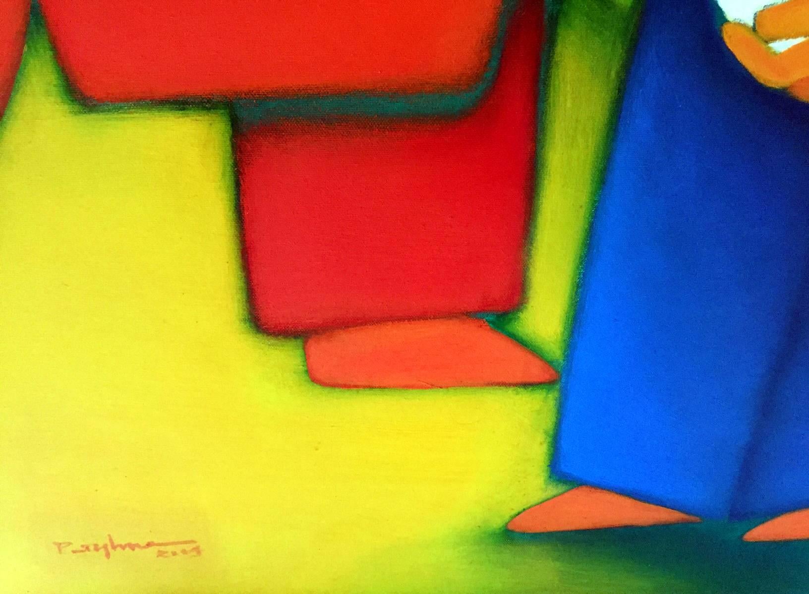 Vietnamese Modernist Painting by Duc Nghia Phan For Sale