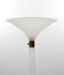 Sandgestrahlte Fackeln aus Lucite von Karl Springer, Paar