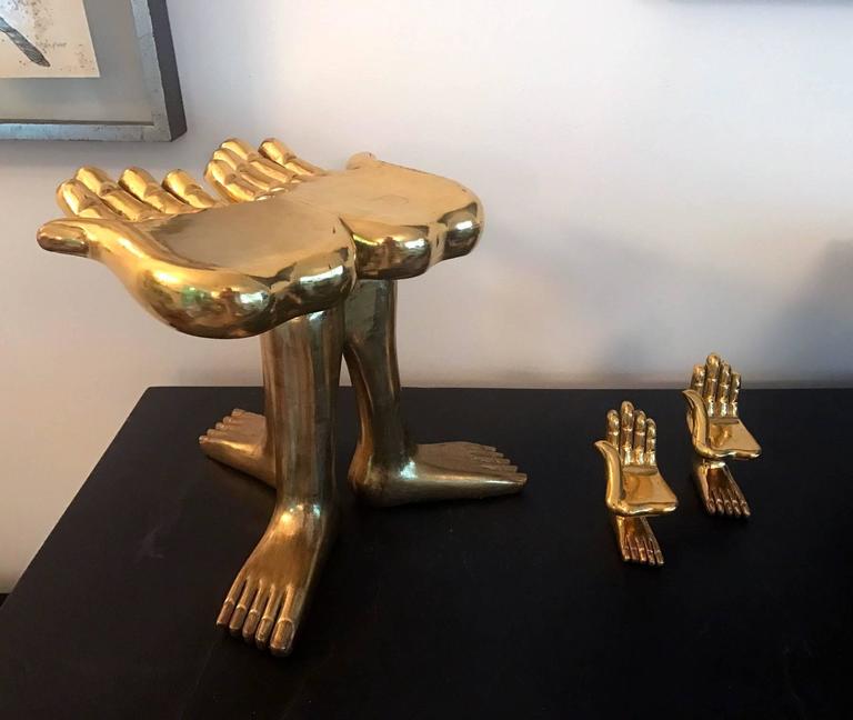Two Hand Foot Sculptures by Pedro Friedeberg For Sale 2