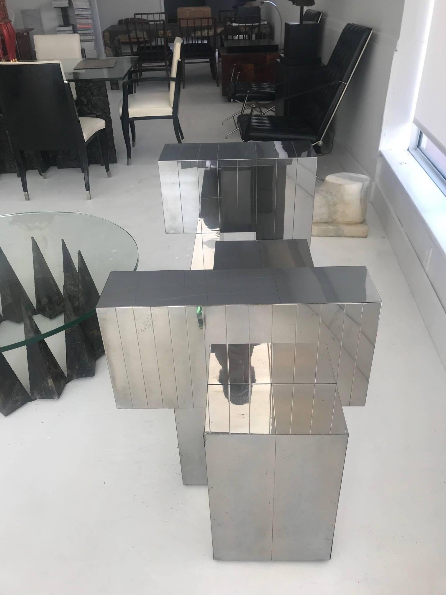 Cityscape Table Base by Paul Evans for Directional In Good Condition In Atlanta, GA