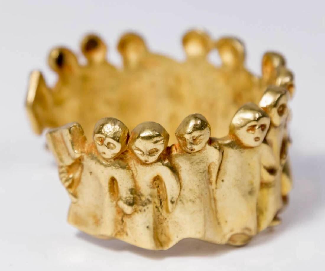 Mid-Century Modern Bronze Bracelet 'La Manif