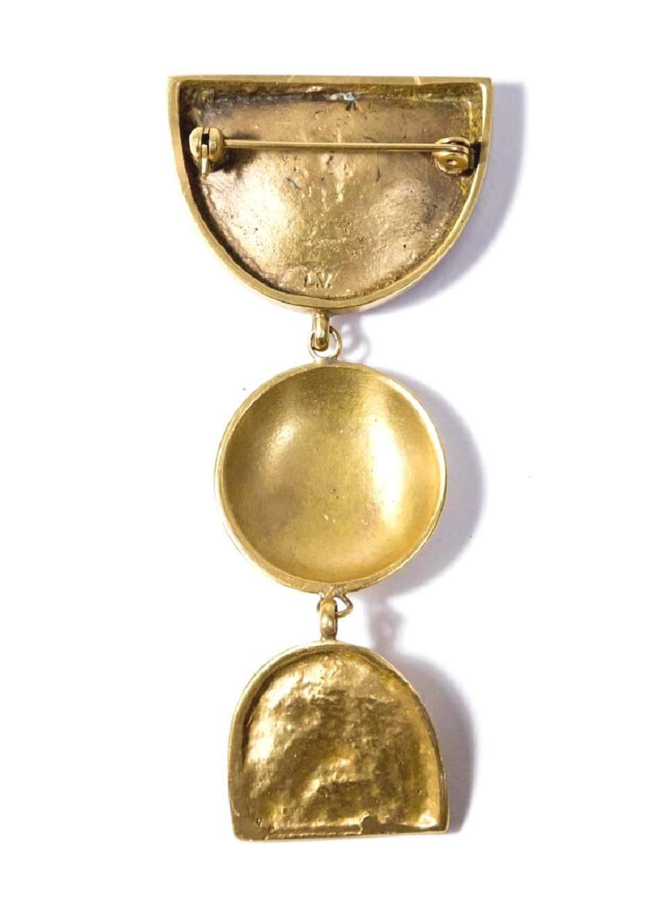 Gilt Bronze Brooch by Line Vautrin