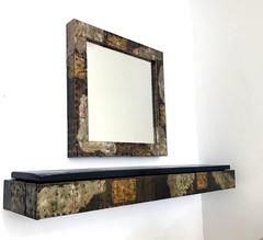 Paul Evans Patchwork Console and Mirror for Directional