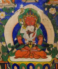 Framed Antique Tibetan Thangka