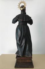 Antique Spanish Colonial Santo on Pedestal