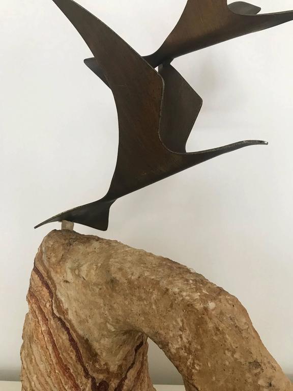 Large Birds in Flight Sculpture by C. Jere at 1stDibs birds in flight