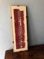 Framed Pre-Columbian Textile Fragment From Wari Culture