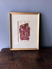 Framed Pre-Columbian Textile Fragment
