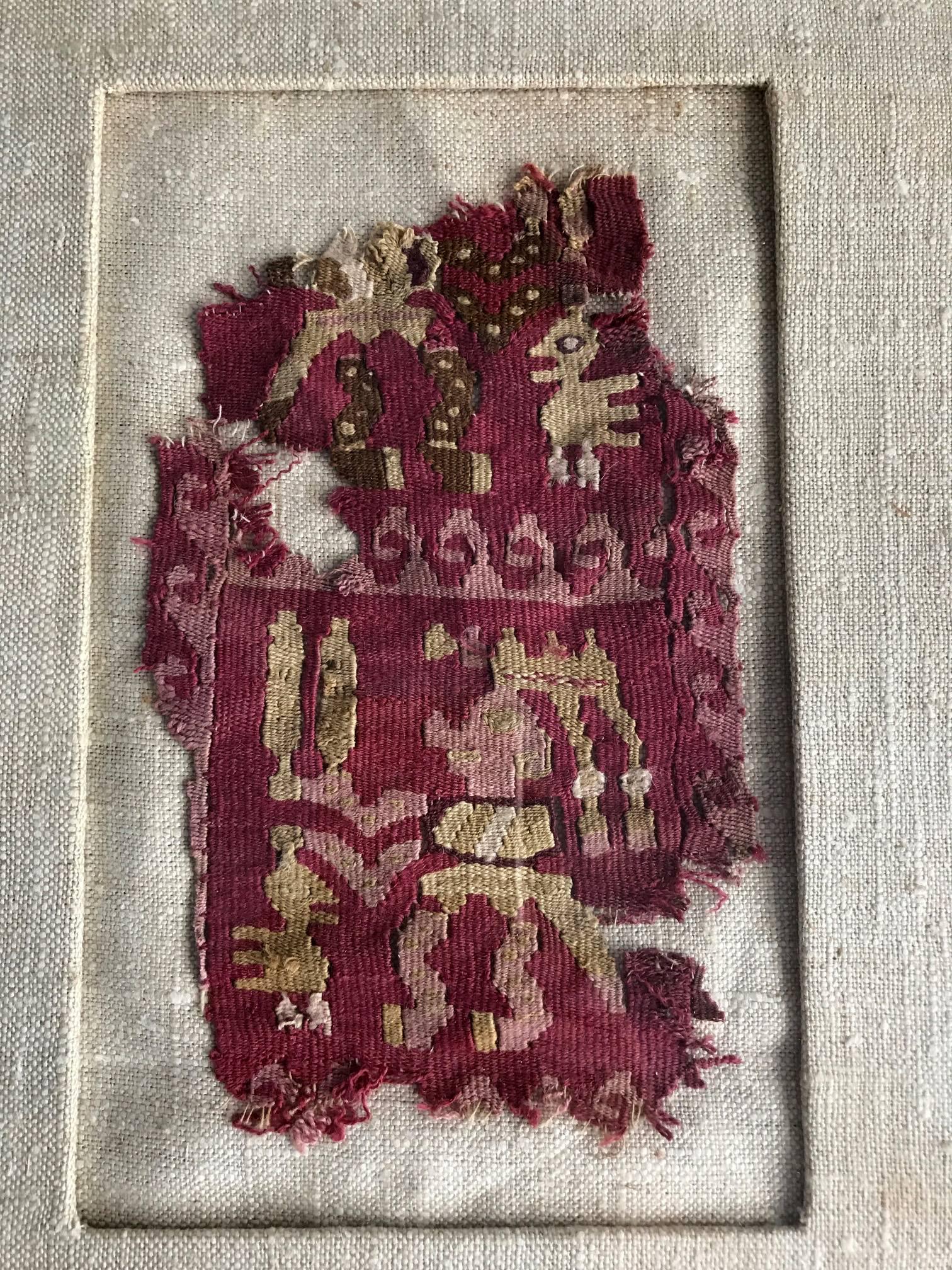 Mexican Framed Pre-Columbian Textile Fragment