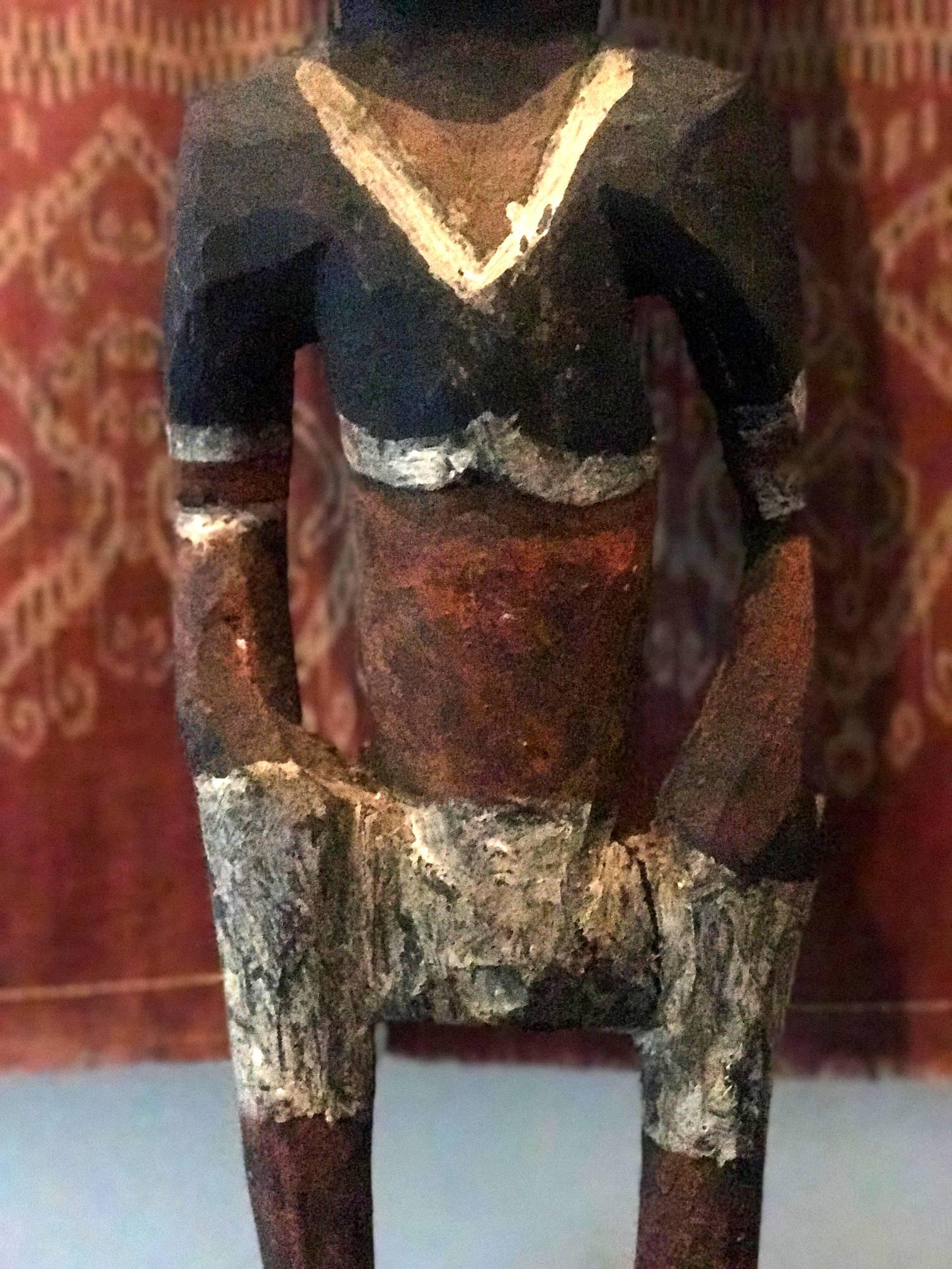 Papua New Guinean Yam Ancestor Figure on Stand from Padua New Guinea