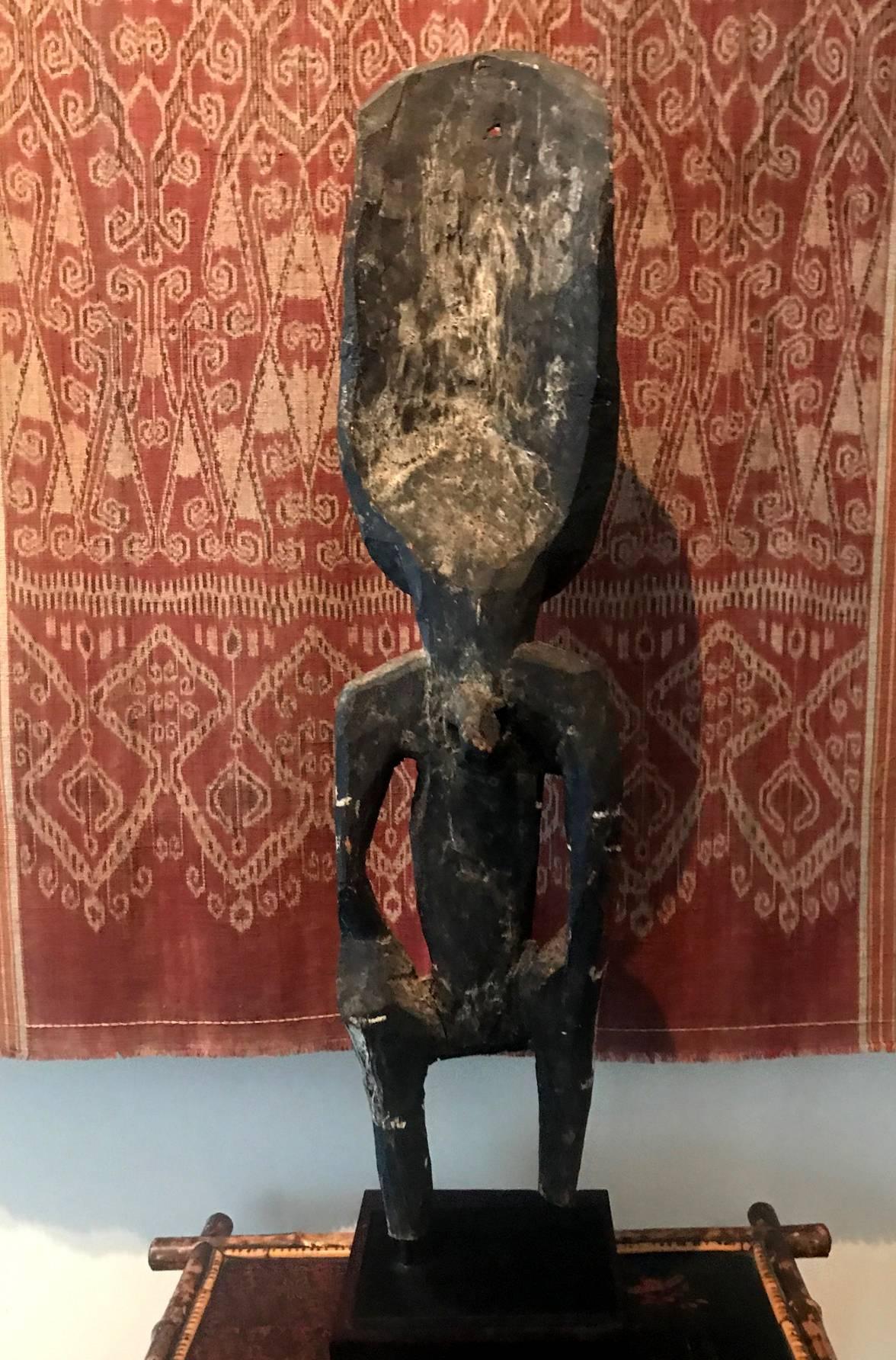 Wood Yam Ancestor Figure on Stand from Padua New Guinea