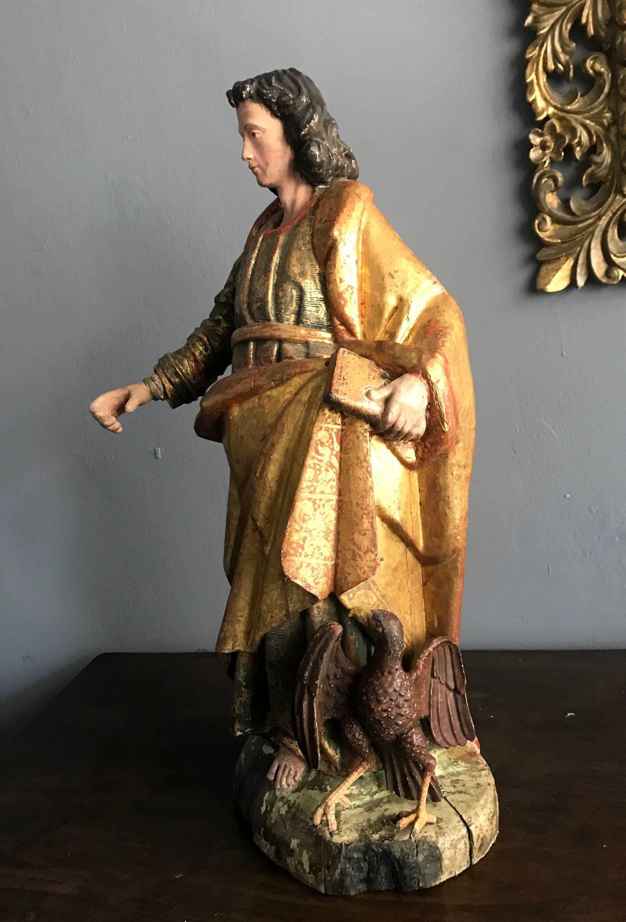 Mexicain Figure Sainte Coloniale Espagnole ancienne en vente
