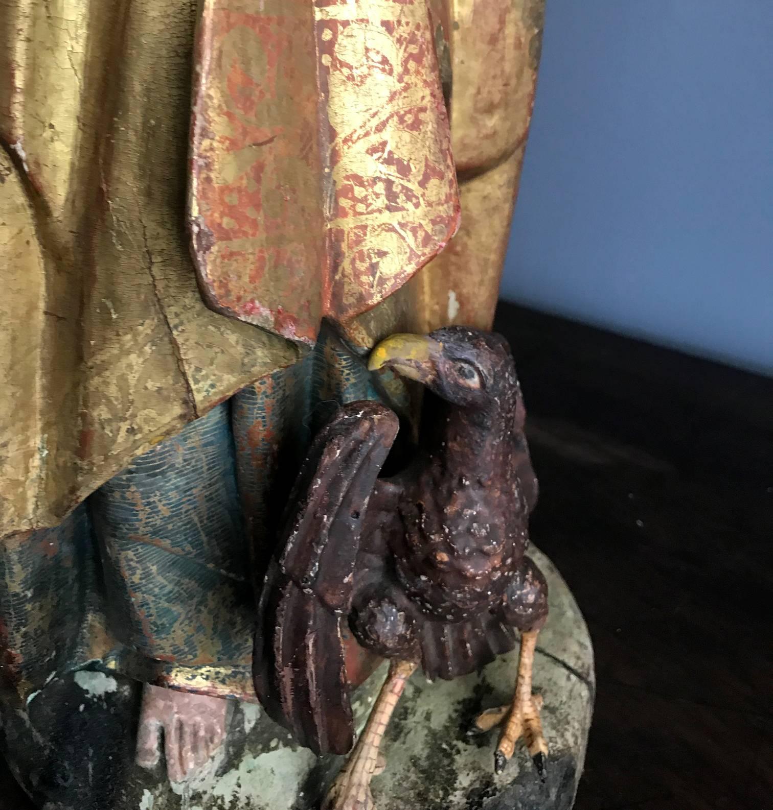 Figure Sainte Coloniale Espagnole ancienne en vente 1