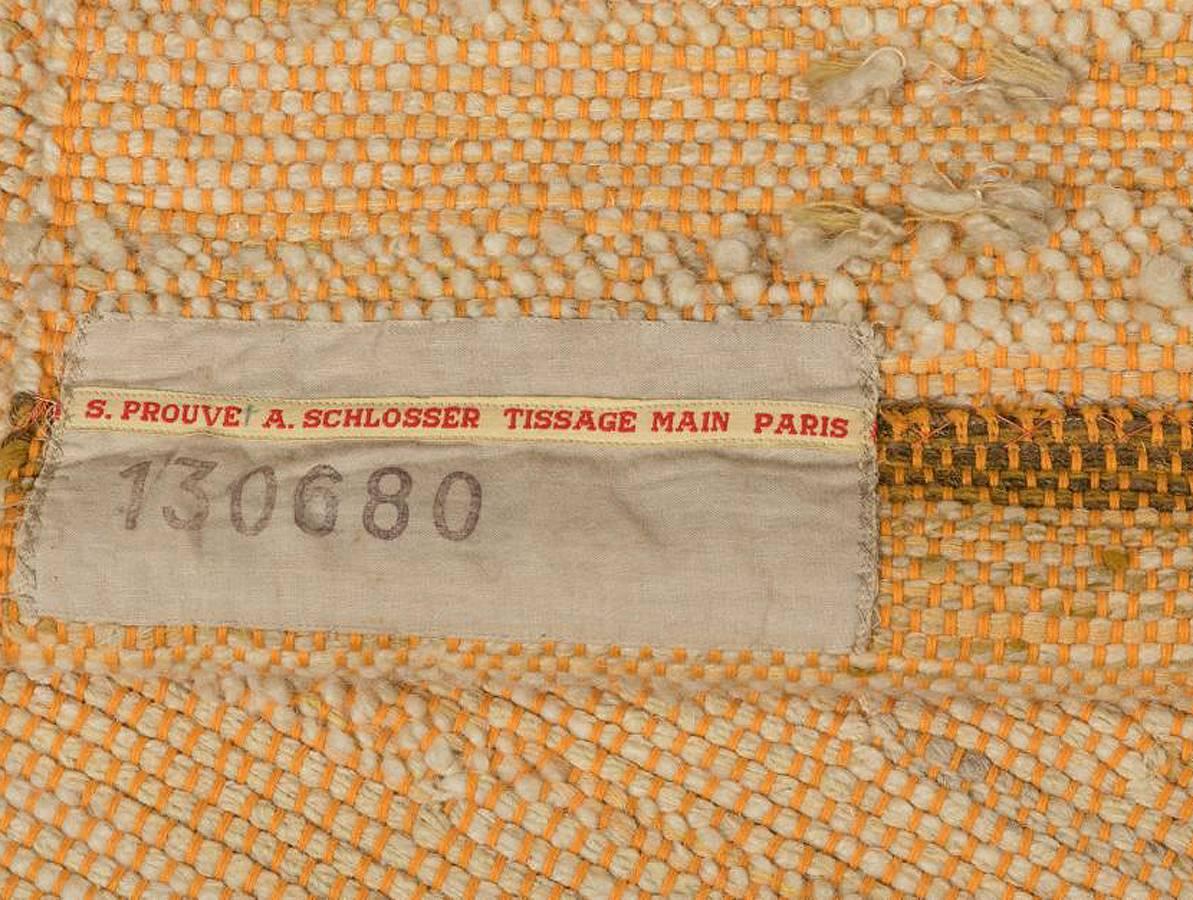 Mid-Century Modern French Modernist Tapestry by Simone Prouve and Andre Scholosser