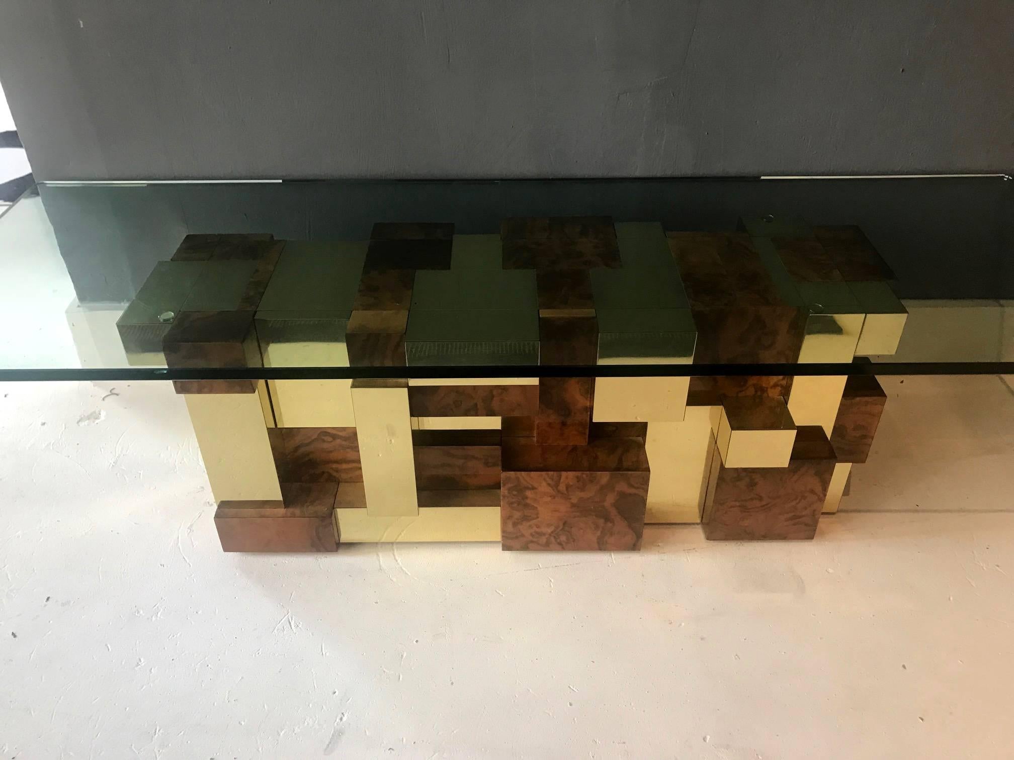 Mid-Century Modern Rare table basse modèle Cityscape de Paul Evans pour Directional en vente