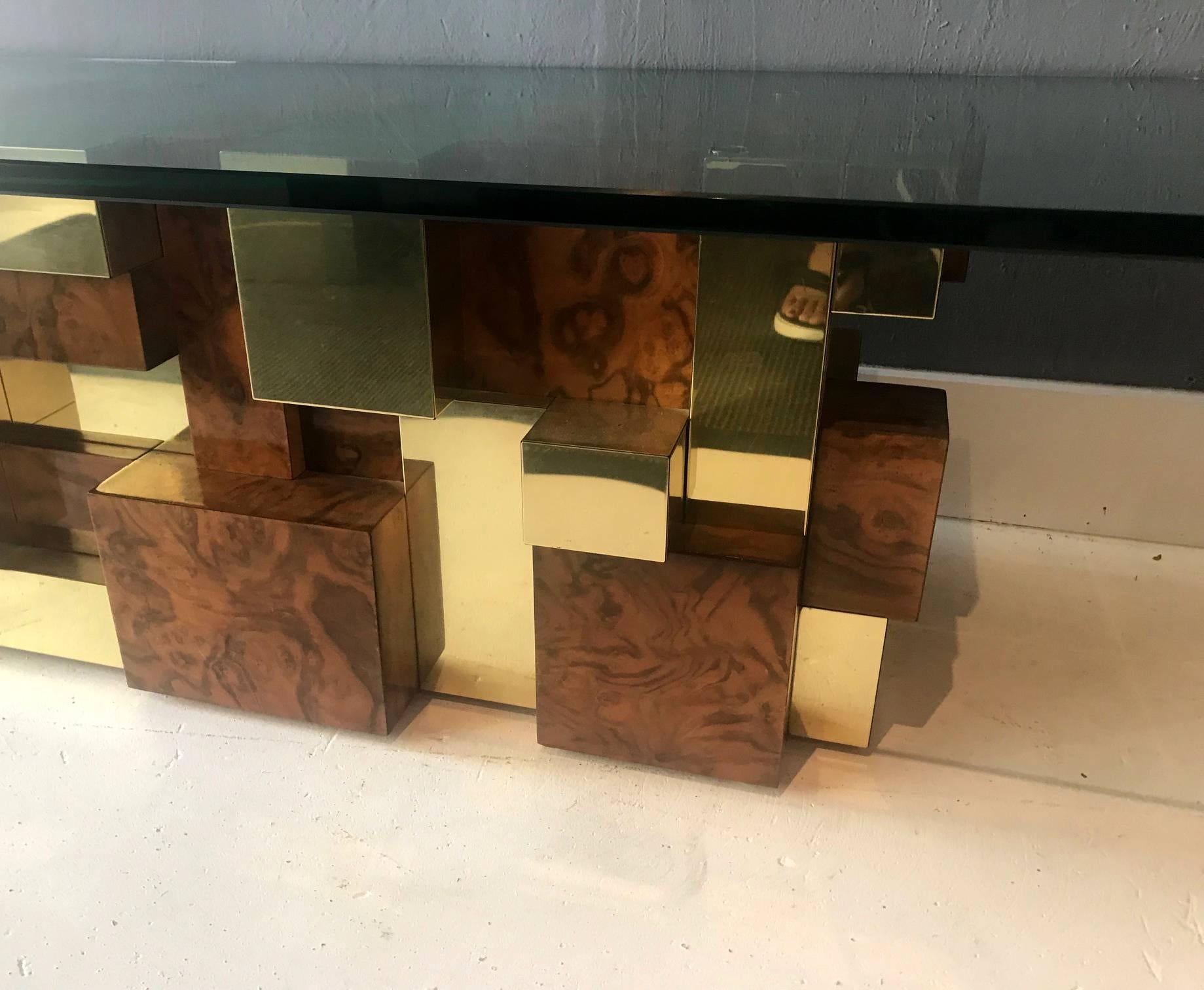 Late 20th Century Rare Model Cityscape Coffee Table by Paul Evans for Directional For Sale