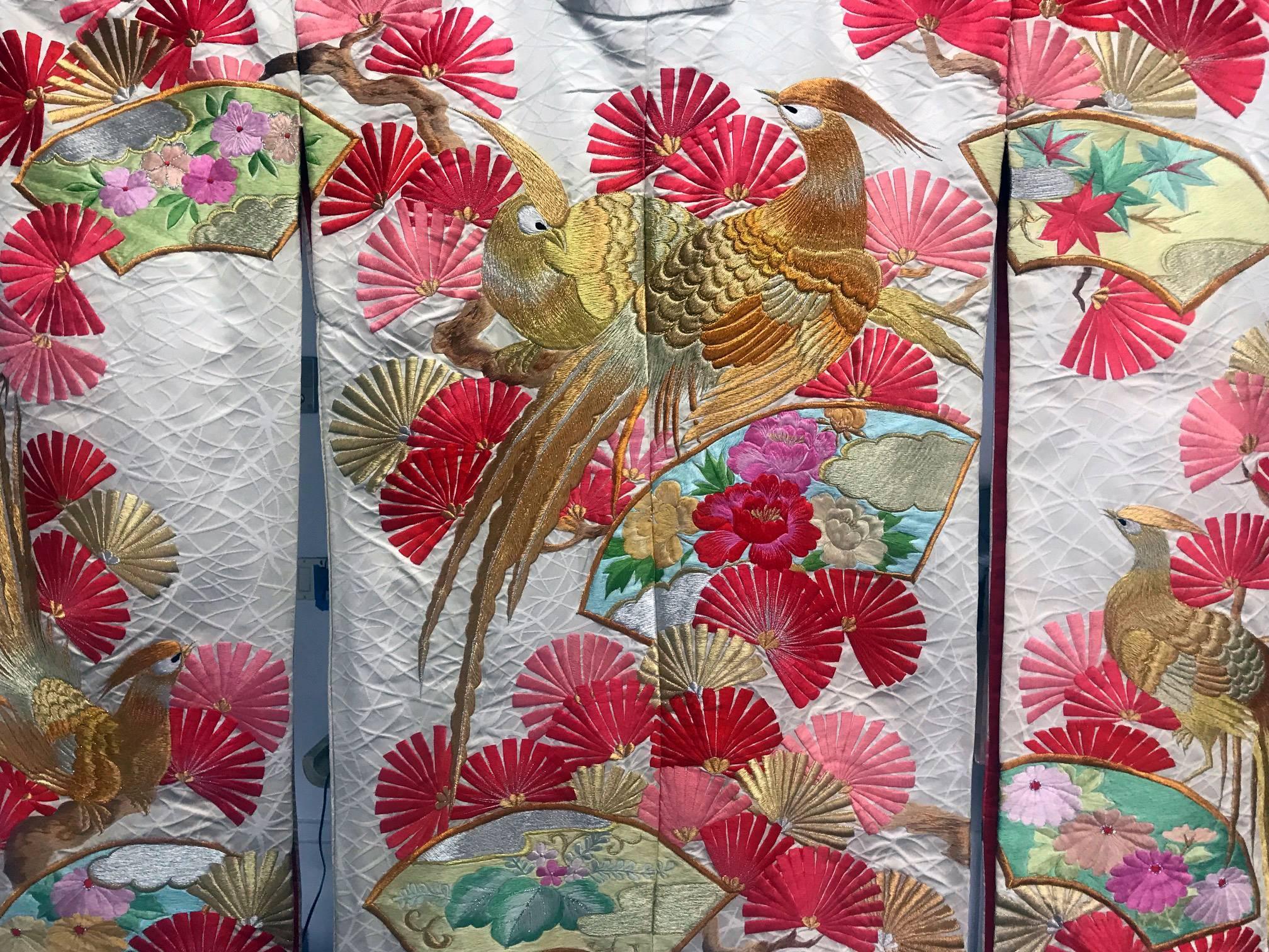 Japonisme Magnifique kimono de cérémonie japonais de style Art déco en vente