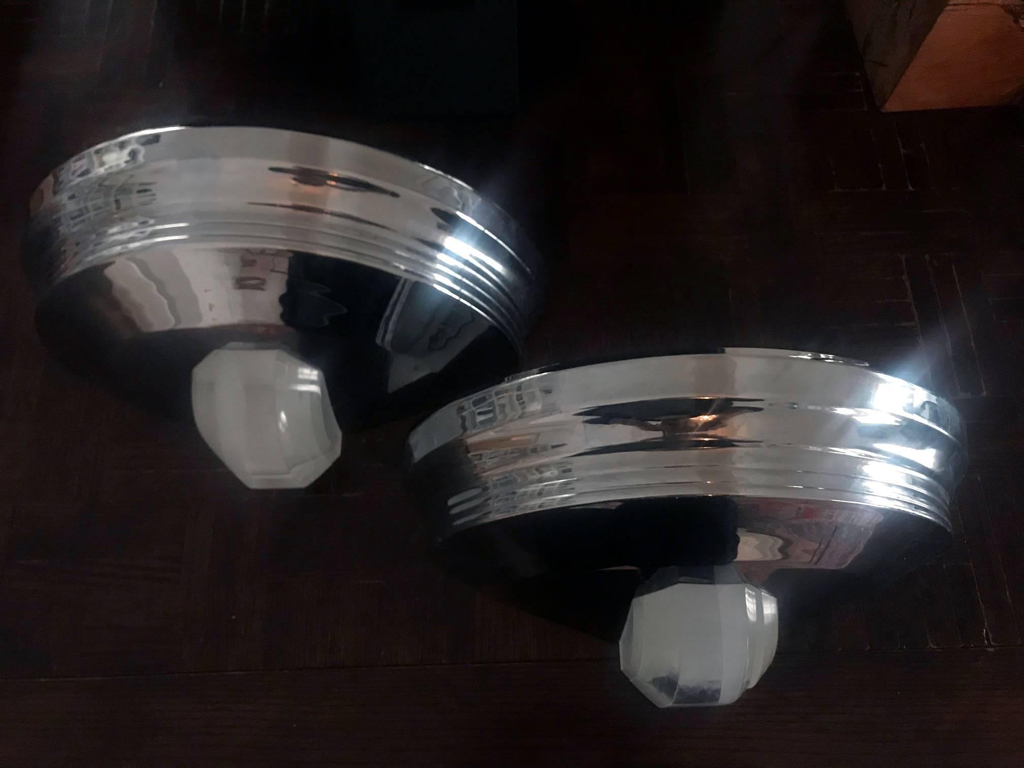 Pareja de apliques etruscos Karl Springer Moderno en venta