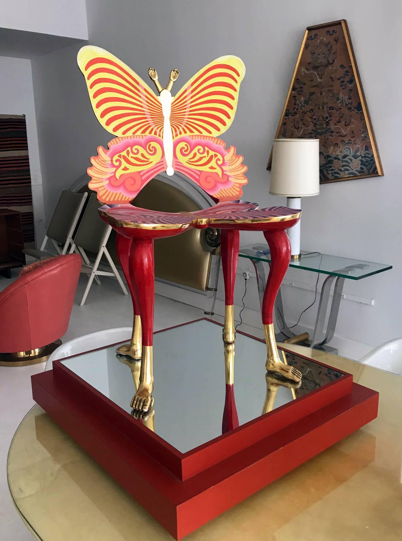 wooden butterfly chair