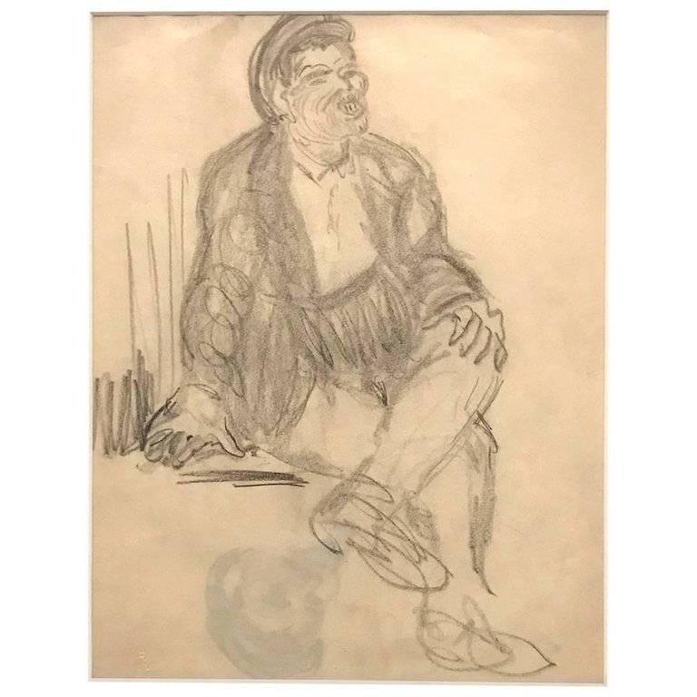 Figural Drawing on Paper by Robert Henri at 1stdibs