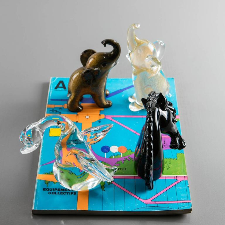 Murano Glass Animals by Archimede Seguso for Seguso Vetri d'Arte